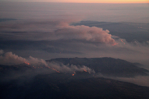 Dayfire from the sky
