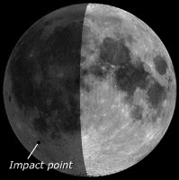 moon impact site