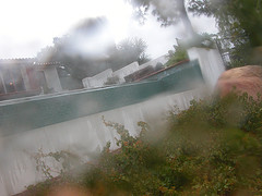 Rain shot, by the camera