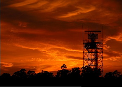 Sunset at SBA