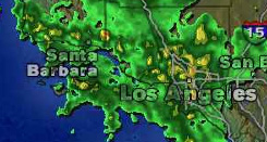 Rain in Southern California, 21 Feb 2005
