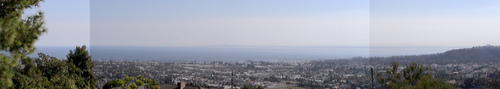 Smoke over Channel Islands