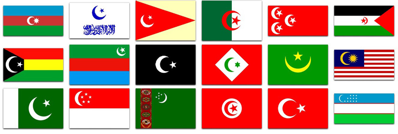 star and cresenct flags