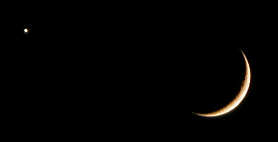 Venus and Moon: 